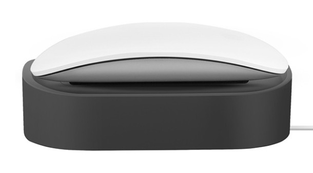 Стенд для зарядки за Apple Magic Mouse Uniq NOVA силикон charging dock, Темно-серый