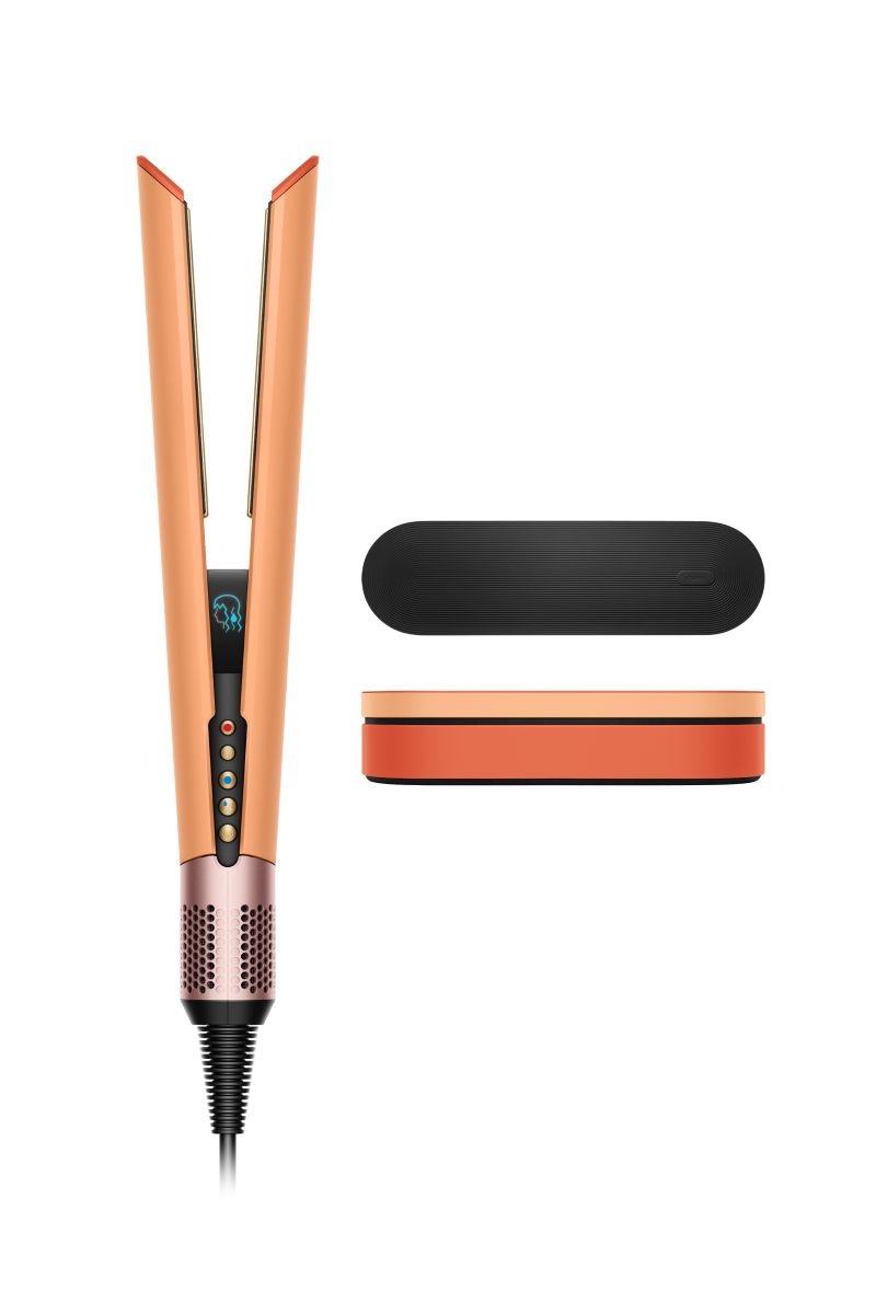Выпрямитель для волос Dyson Airstrait Straightener HT01 (Apricot Ceramics/Topaz) - Подарочный кейс