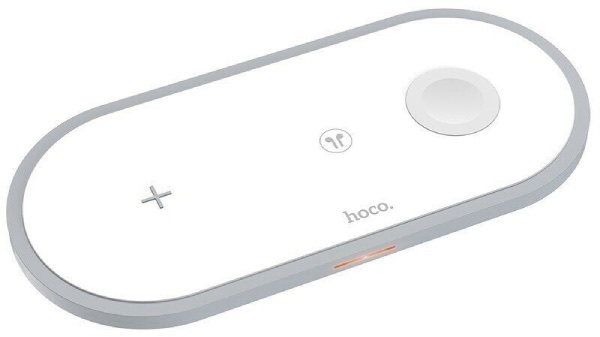 Беспроводное зарядное устройство HOCO CW24  Wireless Charger 3 в 1, Белый