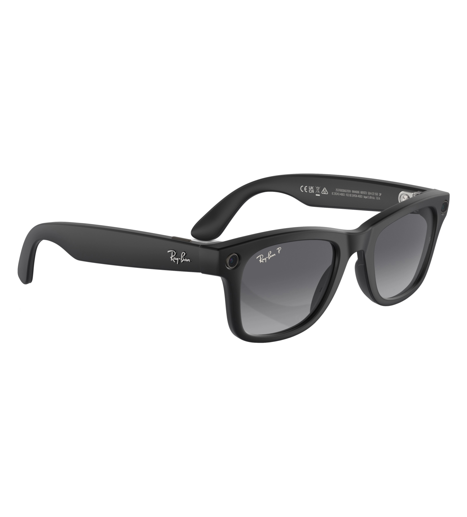 Умные очки RayBan Wayfarer RW4006 Matte Black/Gradient Graphite (150 - 50 Size) в 