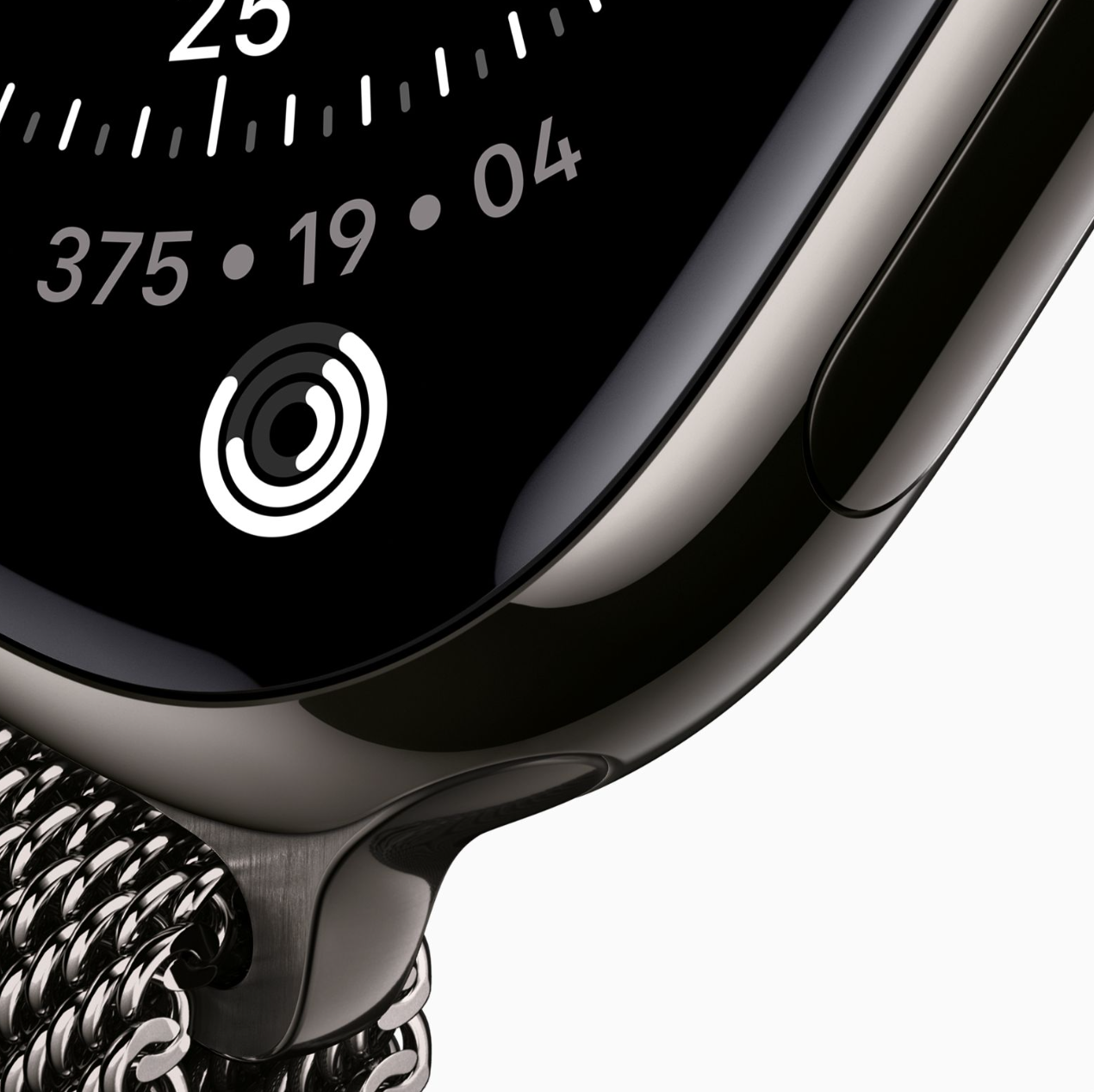 Apple Watch Series 11 GPS 46 мм, корпус из черного титана, ремешок Milanese черного цвета M/L (MFD44)