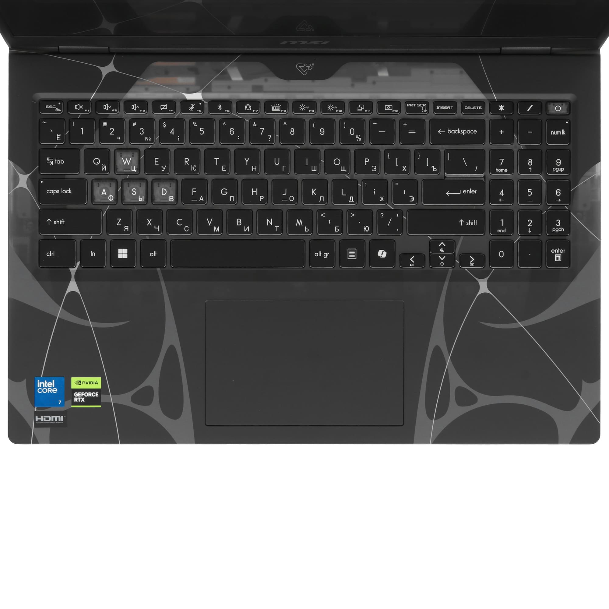 Ноутбук MSI Cyborg 15 B20 Core 7 240H/16Гб/512Гб SSD/RTX 5060/15.6" FullHD 144Гц/Черный (Cyborg15B20)