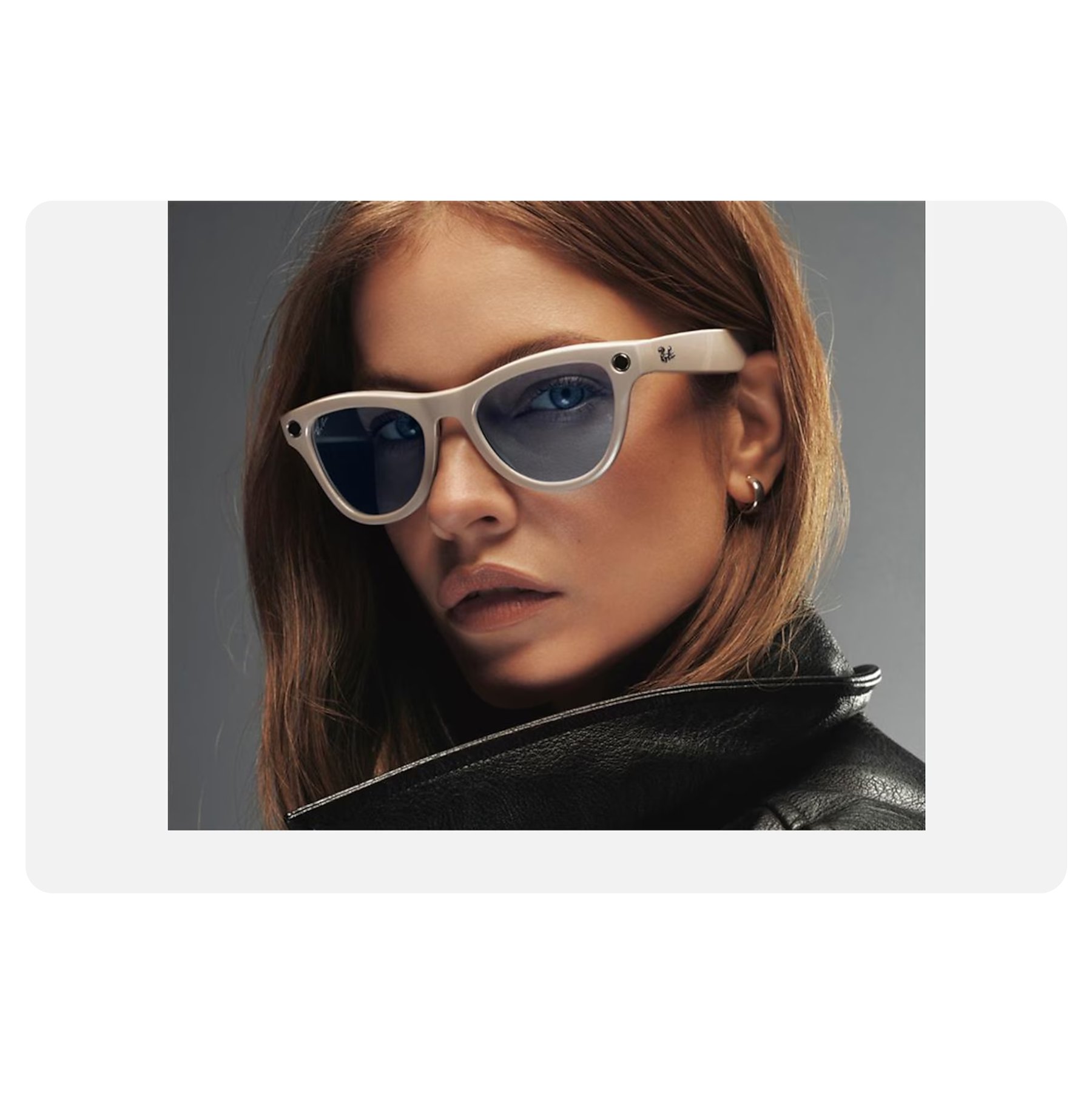 RayBan Meta Skyler, 150 - 52 размер, Блестящий мелово-серый/переходный сапфировый, RW4010 в 