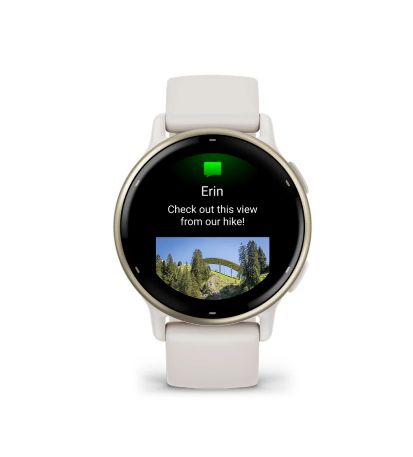 Умные часы Garmin Vivoactive 5 Cream Gold Aluminum Bezel with Ivory Case and Silicone Band