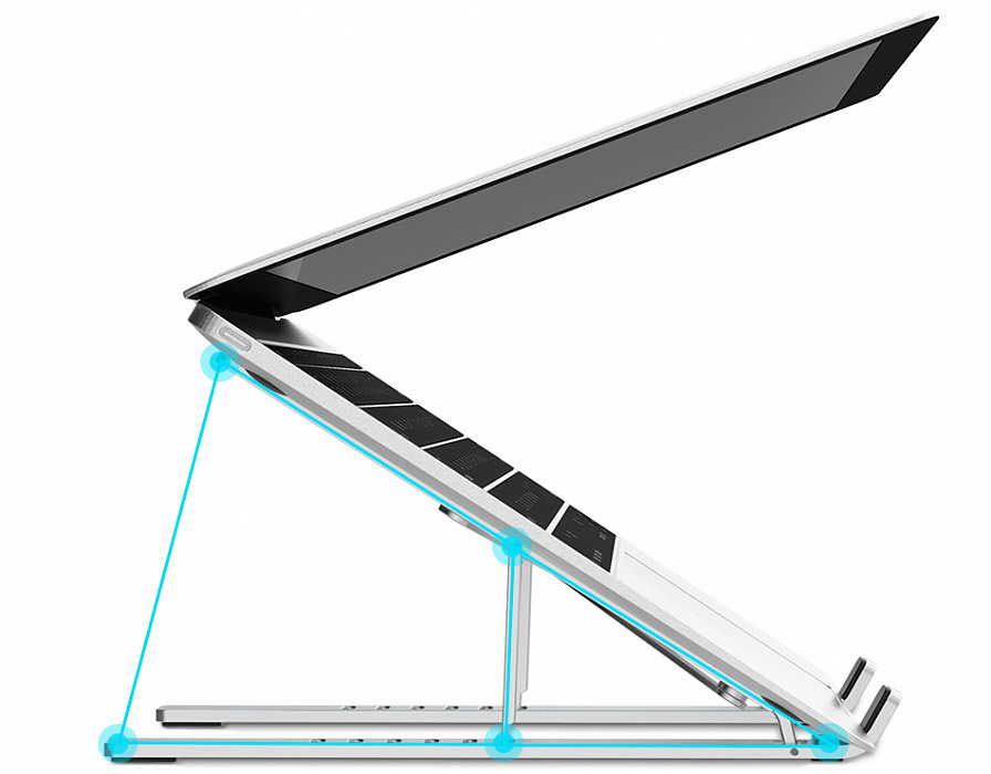 Подставка для Macbook WiWU Laptop Stand S400 Pro, Серебристый