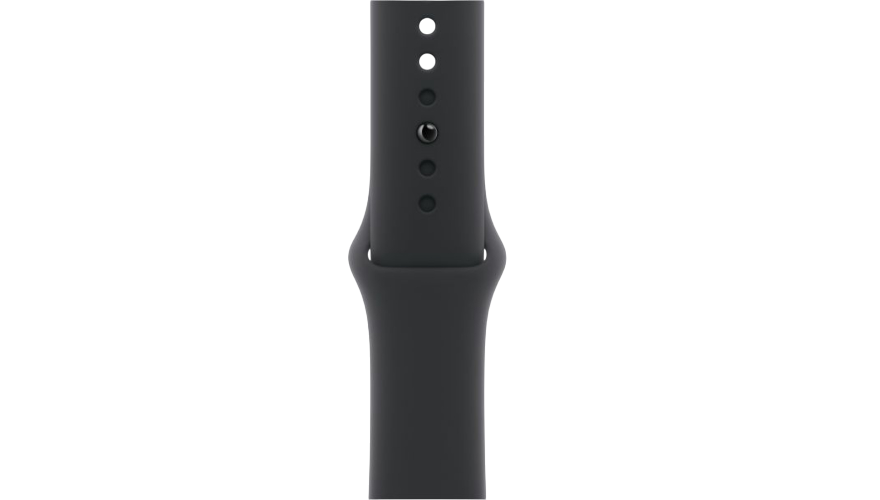 Apple Watch Series 11 GPS, 42 мм, корпус из алюминия цвета «серый космос», спортивный ремешок черного цвета M/L MEQX4