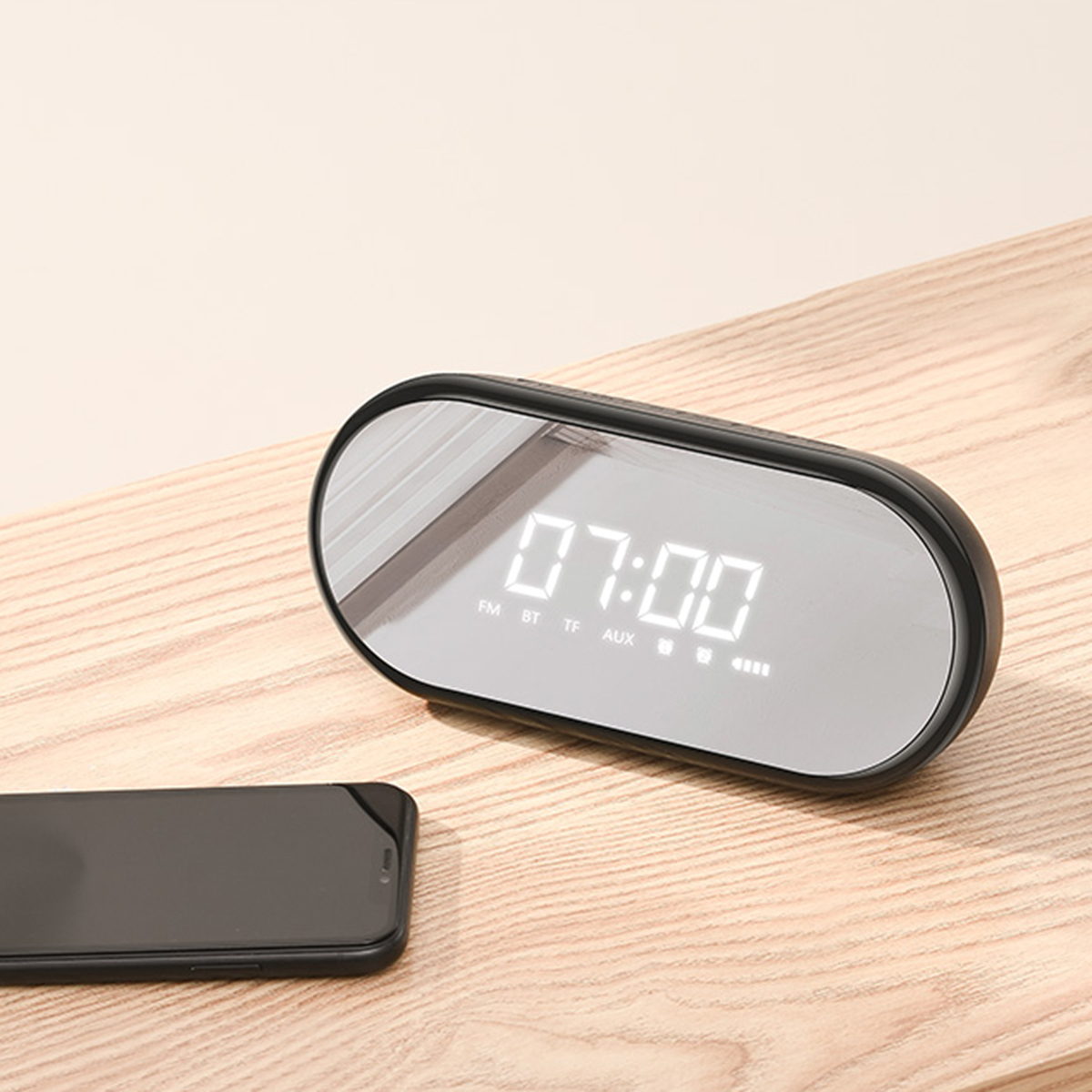 Будильник-колонка Baseus Encok Wireless Speaker E09, Черный