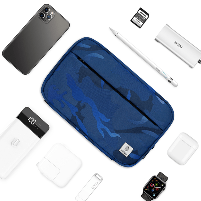 Органайзер для аксессуаров WiWu Camou Travel pouch, Синий